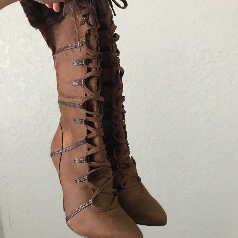 Women pirate Halloween brown boots